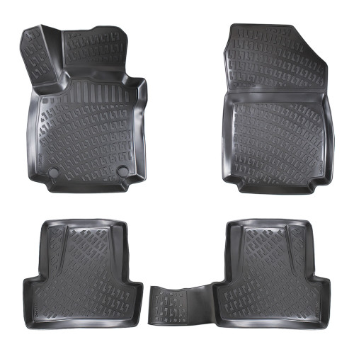 Set covorase auto cauciuc Renault Captur 3D (2013-) - 5 buc