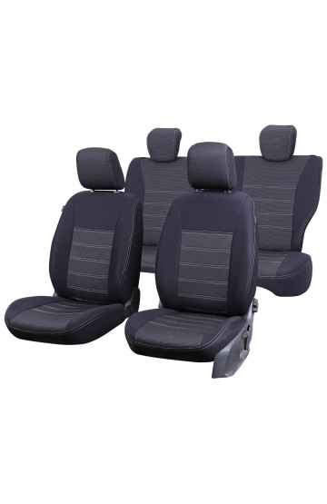 SET HUSE SCAUN UMBRELLA PENTRU SKODA OCTAVIA II 2004-2009 (BANCHETA FRACTIONATA) TIP 2 CU TETIERE SPATE IN FORMA DE L