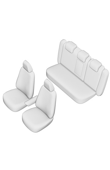 SET HUSE SCAUN UMBRELLA PENTRU VOLKSWAGEN PASSAT B6 SEDAN 2005-2010 (BANCHETA FRACTIONATA) CU TETIERE SPATE IN FORMA DE L