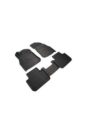 SET COVORASE AUTO CAUCIUC FIT UMBRELLA PENTRU VOLKSWAGEN TOUAREG III 3D (2018-)  PORSCHE CAYENNE III (2018-) - 5 PCS