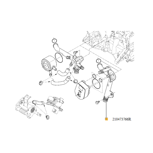 Conducta racitor ulei 210473766R Dacia/Renault