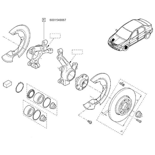 Portfuzeta dr. cu abs 6001548867 Dacia/Renault