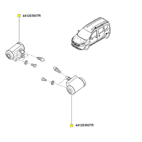 Cilindru receptor frana 441263507R Dacia/Renault