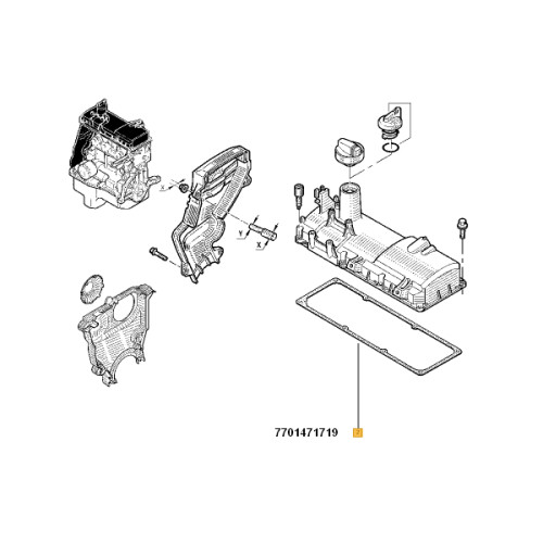 Garnitura capac chiulasa Log./Sand. 1.4/1.6