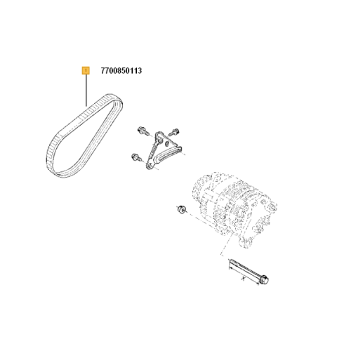 Curea transmisie canelata sn/slz