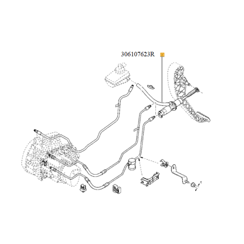 Pompa ambreiaj 1.5 dci Dacia Logan / Sandero 306107623R
