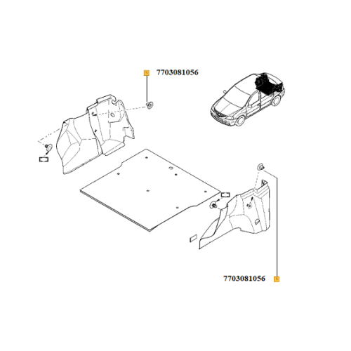 Clips fixare carenaj