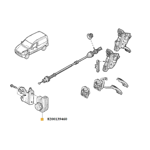 Captor pedala acceleratie Renault Clio II 8200139460