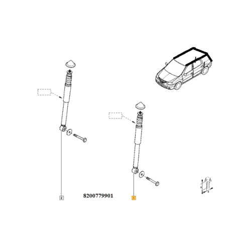 Amortizor spate Dacia mcv/van/pick-up
