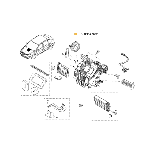 Gmv incalzire fata habitaclu Log/Sand/Duster