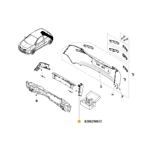 Suport bara spate stg.