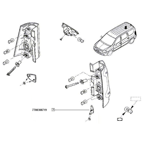 Catadioptru Log. mvc/van stg.