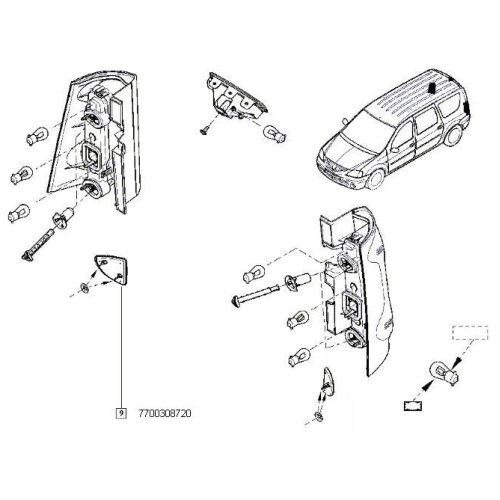 Catadioptru Log. mcv/van dr.