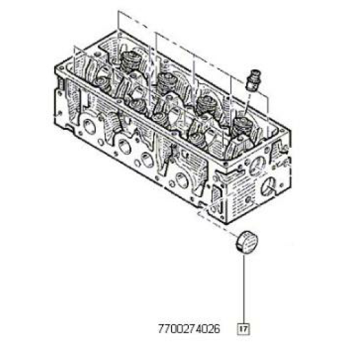 Buson etansare bloc motor Log./Duster 1.6 16v (42.5x9) 7700274026